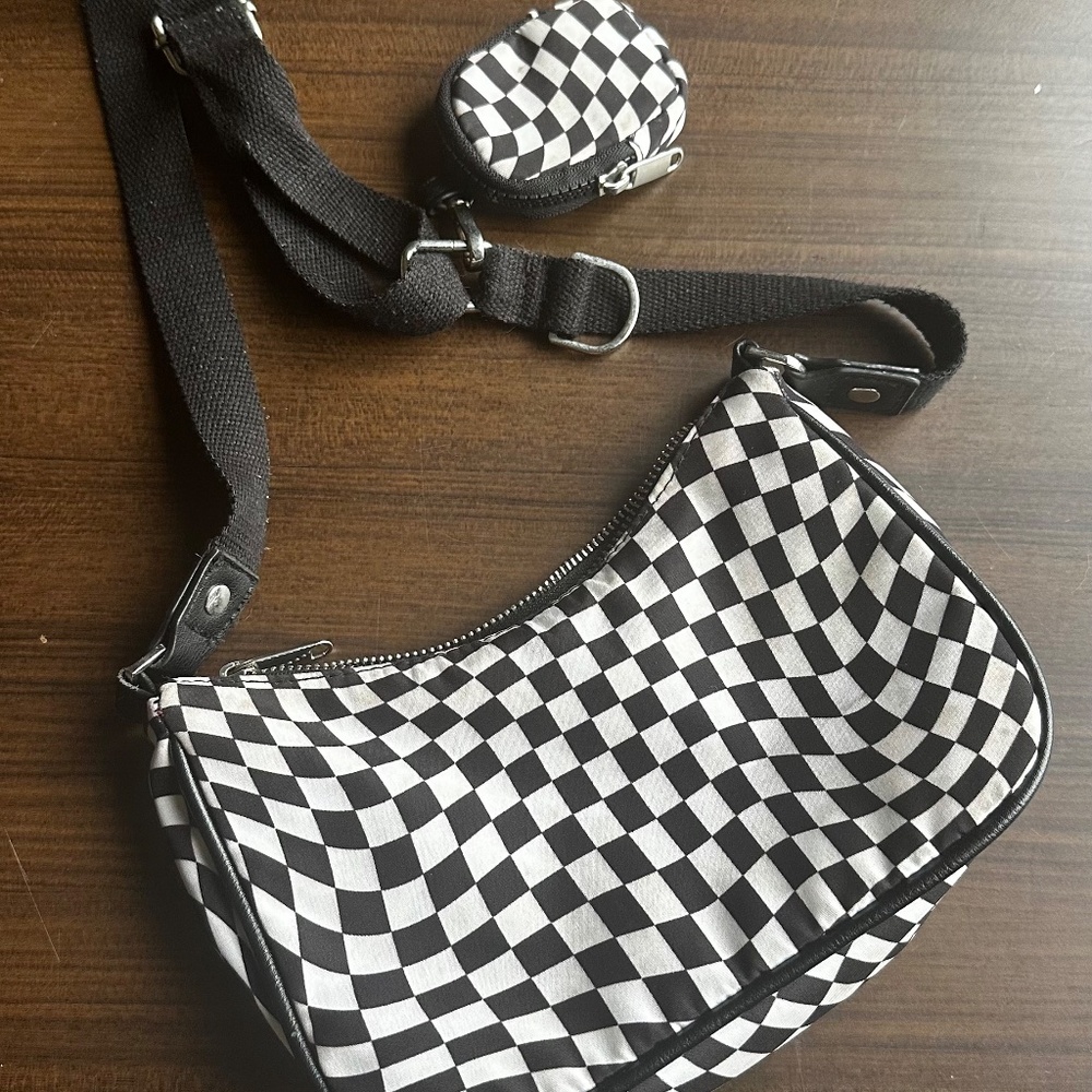 Wild Fable Checkered Crossbody Bag with Penny Pouch